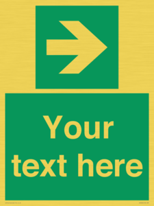 Custom Arrow Right Sign